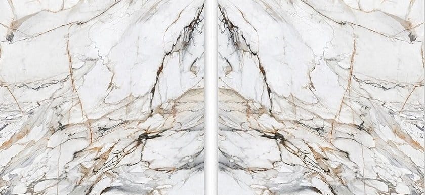 Calacatta Marble book matched slabs
