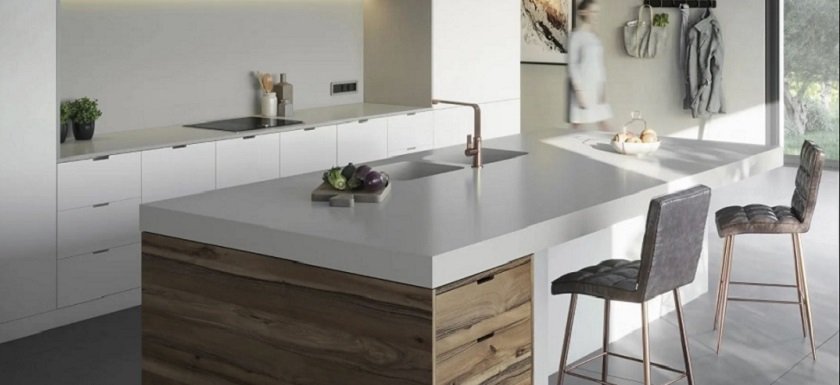 Silestone Cincel Grey sustainable kitchen worktop