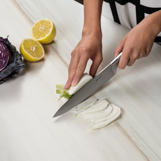 SapienStone Bianco Lasa kitchen worktops chopping