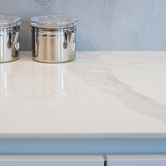 SapienStone Calacatta polished kitchen worktops