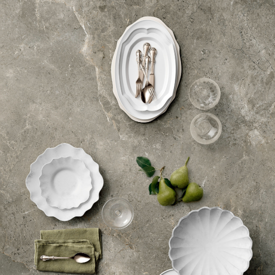 Sapienstone Palladium Grey kitchen worktop table