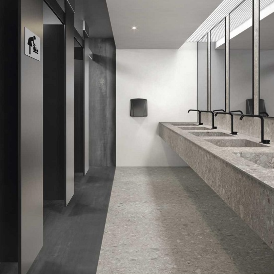 Marazzi Granito Black bathroom wall