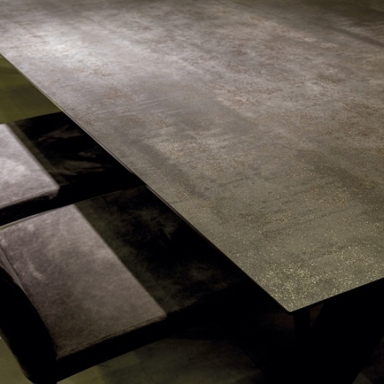 Neolith Iron Moss table top furniture