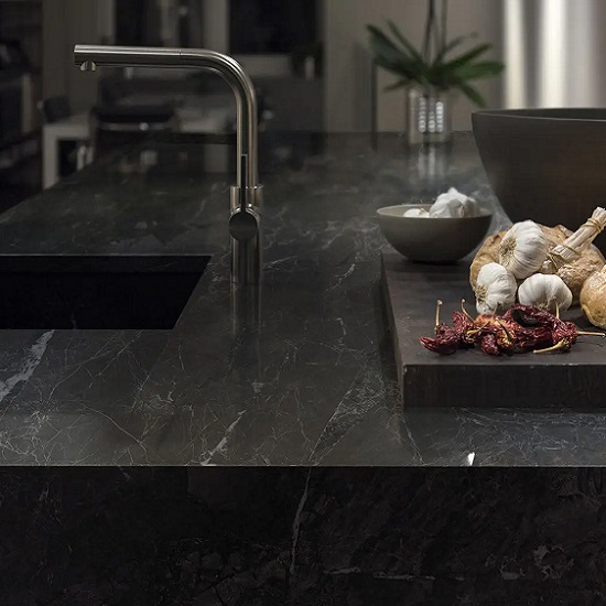 Neolith Layla kitchen island