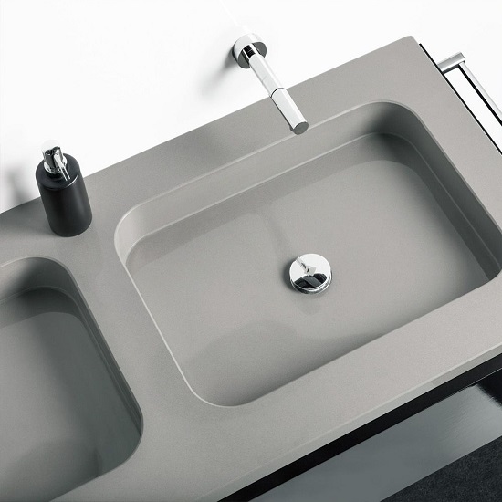 Silestone Aluminio Nube Integrity Sink