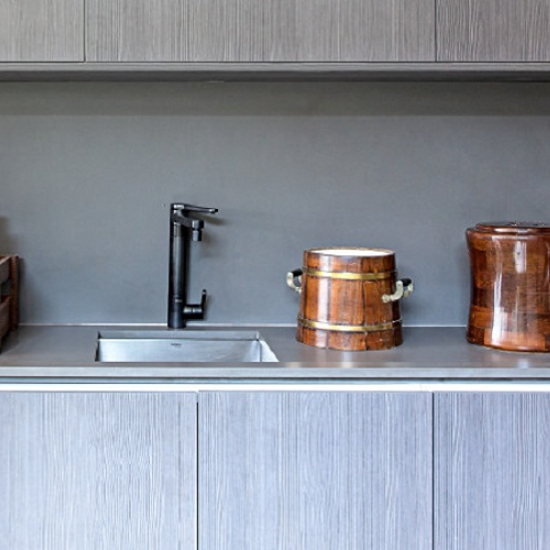 Silestone Cemento Spa kitchen worktops