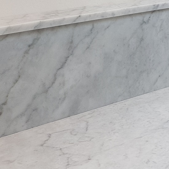 Bianco Brouille marble kitchen countertop