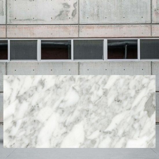 Bianco Brouille marble worktop slab 2
