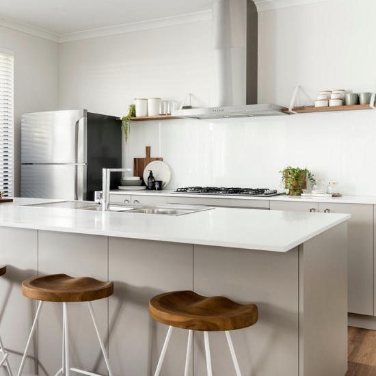 Caesarstone Intense White kitchen worktop