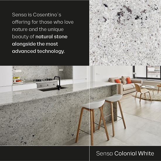 Sensa Colonial White granite