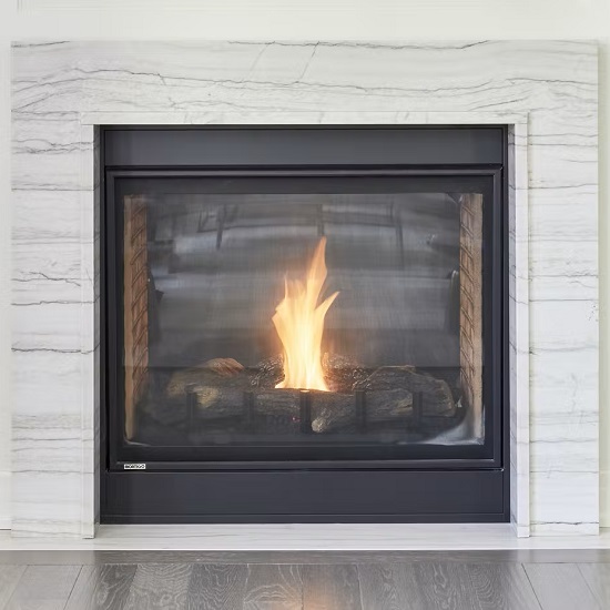 Sensa White Macaubas fireplace surround