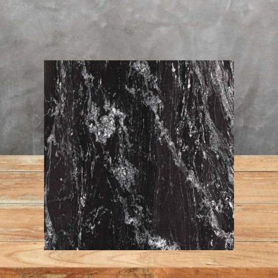 A sample piece of Black Beauty Granite