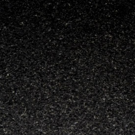 A close up image of Absolute Black Granite in a leather finish