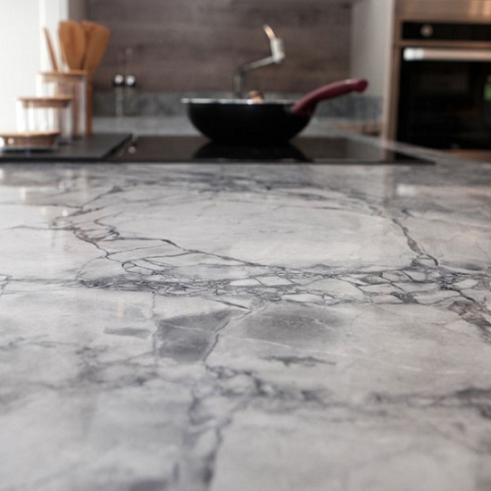 A photo of Portobello quartzite kitchen surface