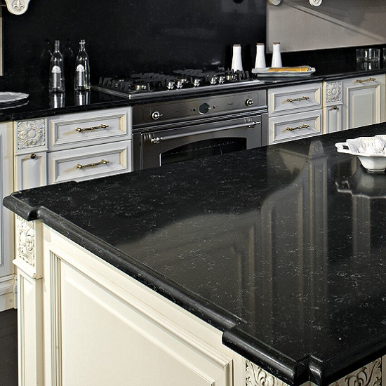 a photo of Quartzforms Veined Africa polished finish worktops