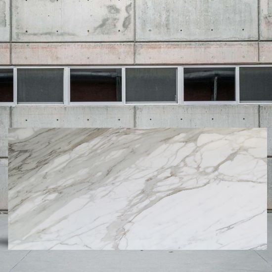 an image of a Calacatta Borghini marble slab