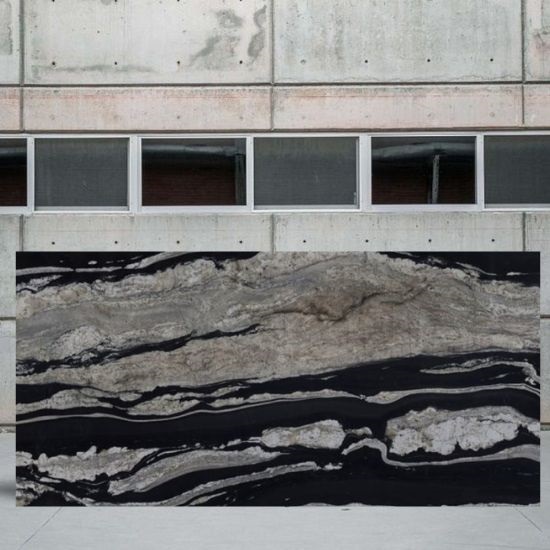 an image of a Copacabana quartzite slab for worktops