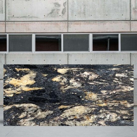an image of a Cosmic Black granite slab