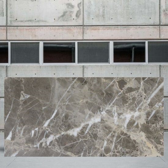 an image of a Fiori Di Bosco marble slab outside a yard