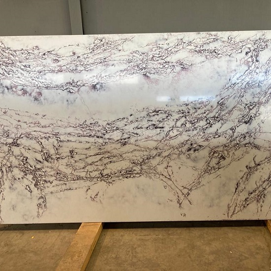 a photo of Compac Ice Viola slab for worktops