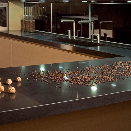 a Compac Nocturno 30 mm thick worktop