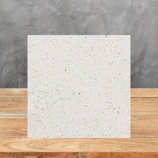 an image of a Unistone Bianco Extra quartz sample