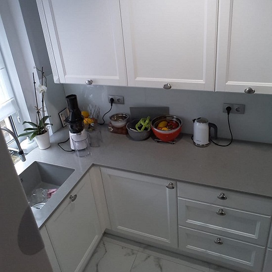 Technistone Noble Concrete Grey kitchen worktops