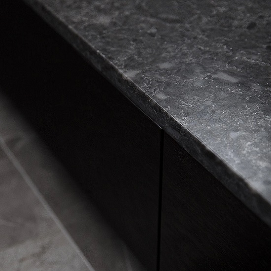 a Technistone Noble Imperial Grey kitchen worktop