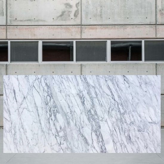 a Bianco Carrara Venato marble slab