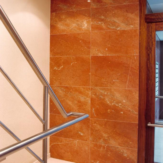 Red Alicante marble wall cladding