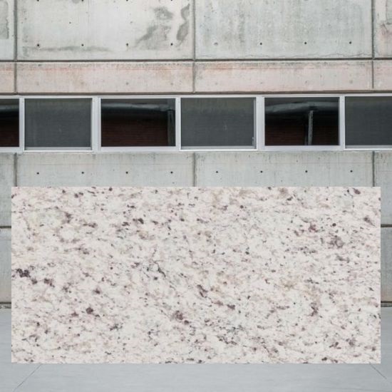 White Ornamental granite slab