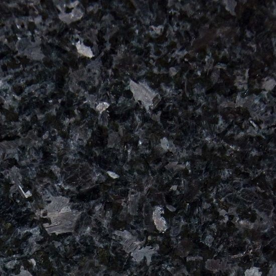 Angola Black granite close-up photo