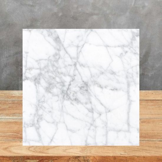 a Bianco Carrara Venato marble sample