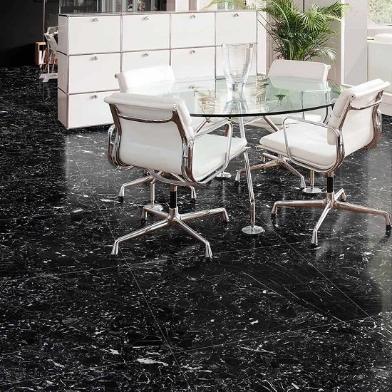 Canfranc Black marble floor tiles