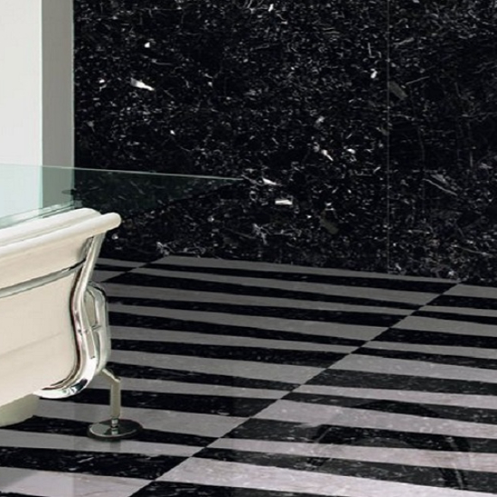Canfranc Black marble floor and walls