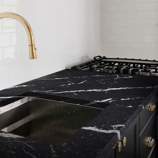 Canfranc Black marble worktop