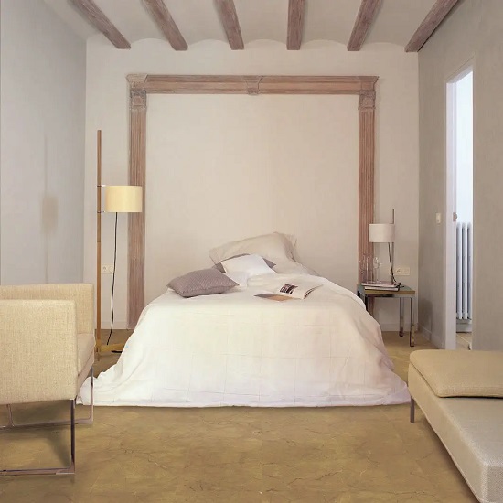 Spanish Gold marble bedroom tiles