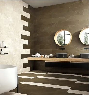 Armani Bronze marble bathroom
