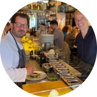 Jamie Poulton testimonial for Carrara and Verde India marble worktops at Randall & Aubin Soho London