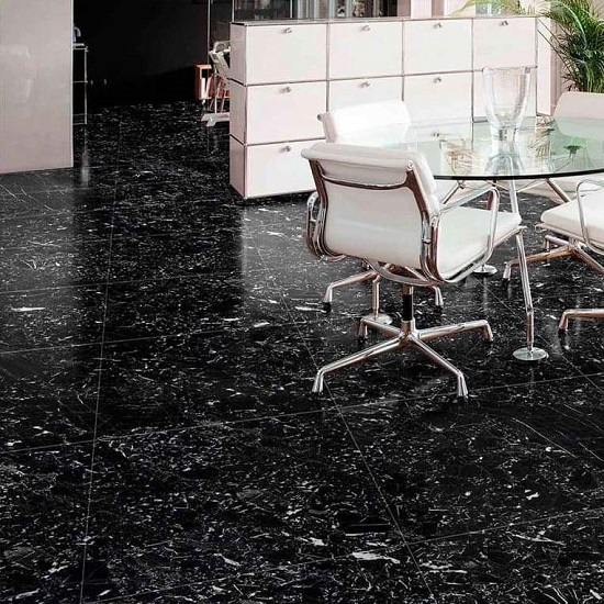 Xtone Argos Black polished kitchen surfaces