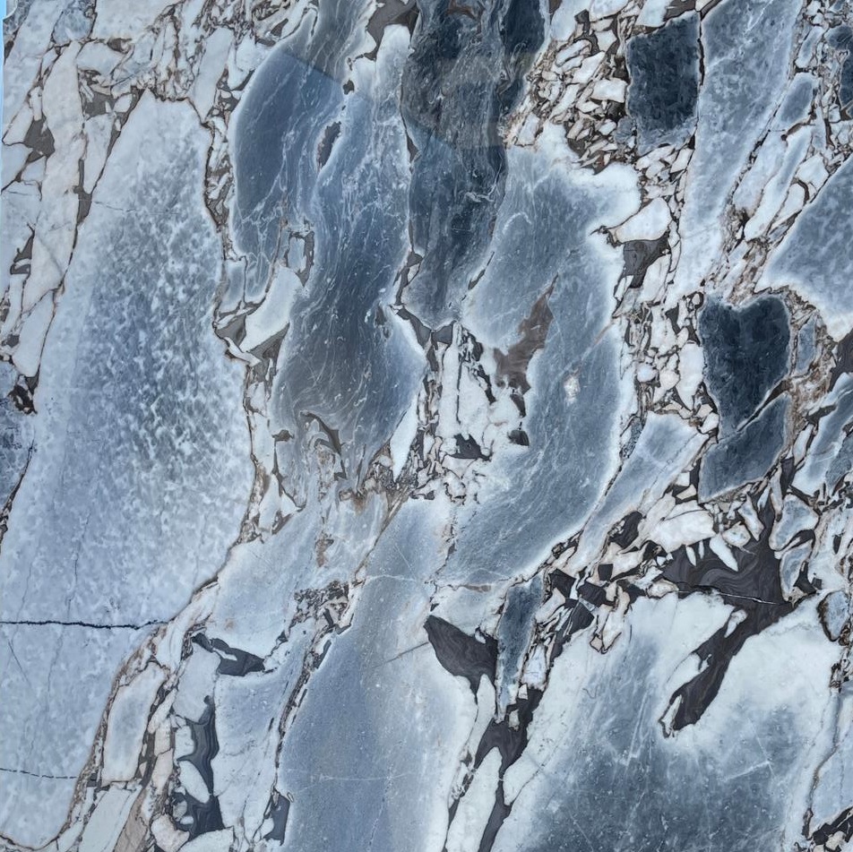 a close-up of Ocean Storm marble