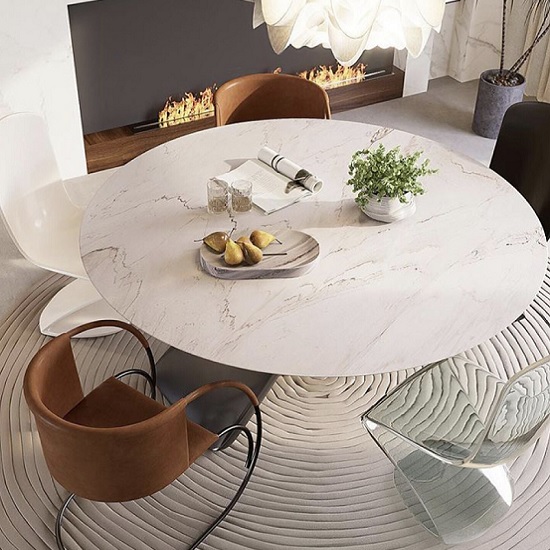 Palissandro Marble counter table round