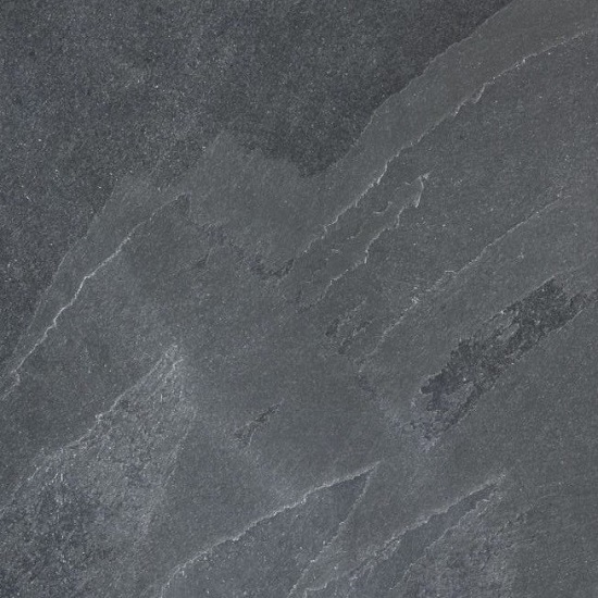 a close-up photo of Black Riven Slate
