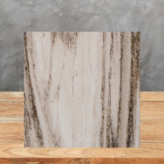 an image of a Palissandro Tigrato Marble sample and a grey bakground
