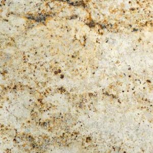 a close-up of Colonial Gold Granite