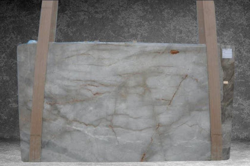 A close-up of a Astana Grey marble slab