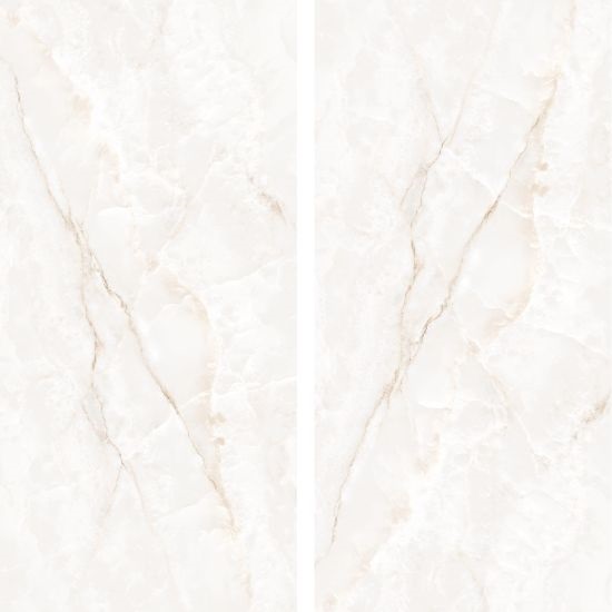 Ascale Onice White book match slab designs