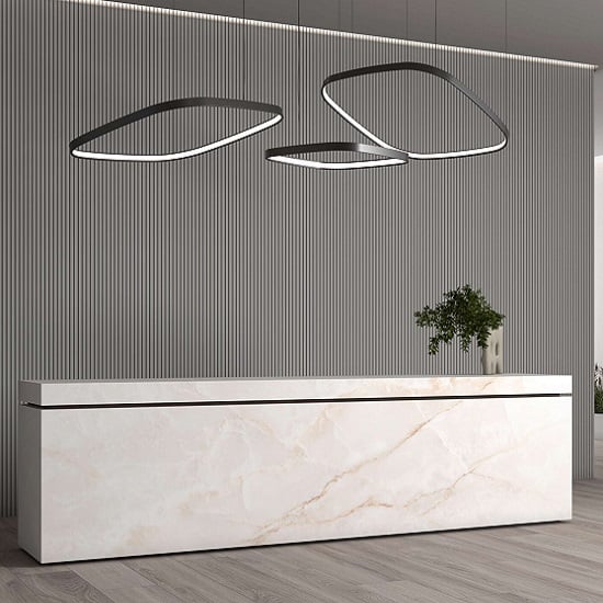 Ascale Onice White reception worktop