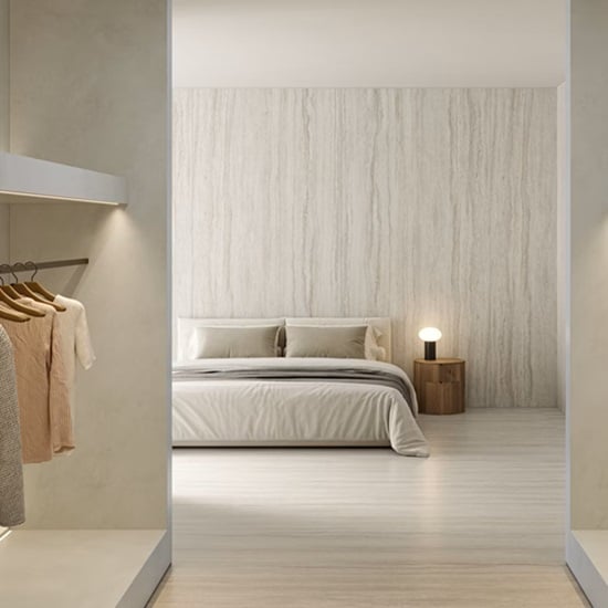 Dekton Trevi bedroom wall cladding