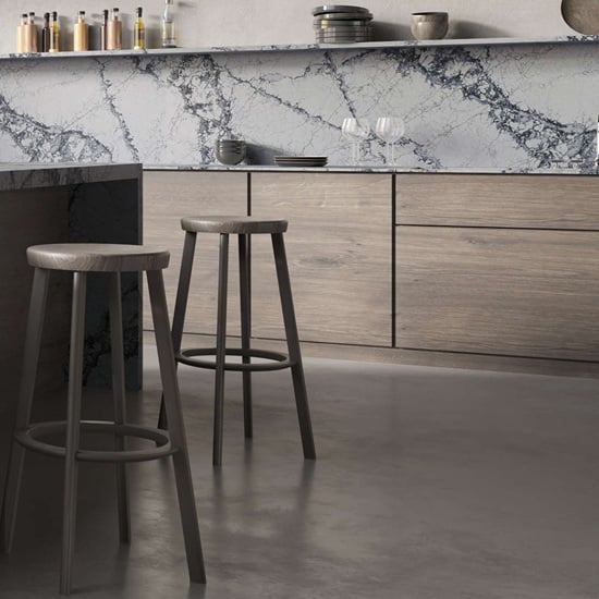 CRL Quartz Pantheon Grey kitchen